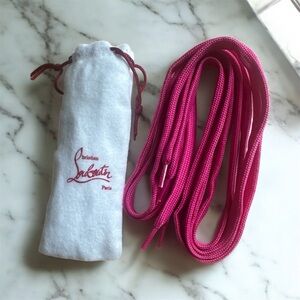 Christian Louboutin Pink replacement laces for sneakers